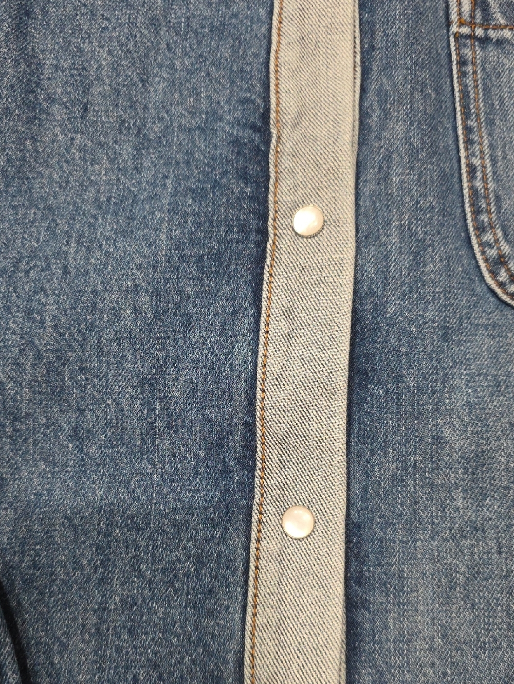 Marni Women's Denim Button-Front Shirt with Floral Embroidery - Picture 5 of 11